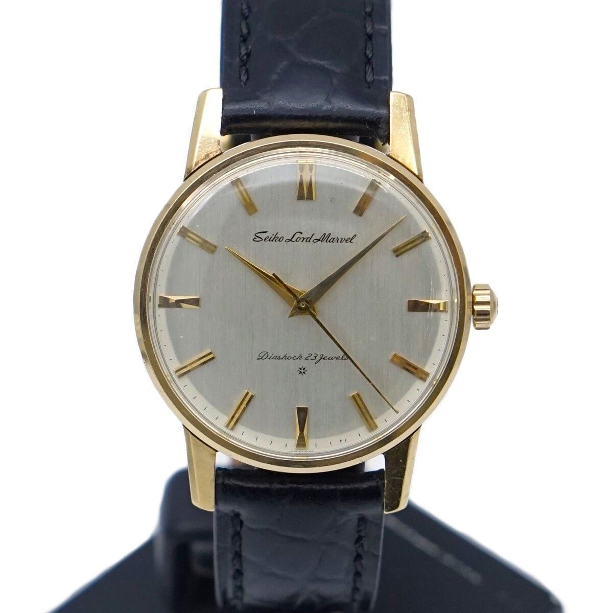 セイコー ロードマーベル 14金張り 1963年製 Ref 15027 OH 手巻き SDダイヤル 腕時計 ギフト SEIKO LORD MARVEL ヴィンテージ時計 メンズ アンティーク 男性 ゴールド シルバー 3年保証 W 0252