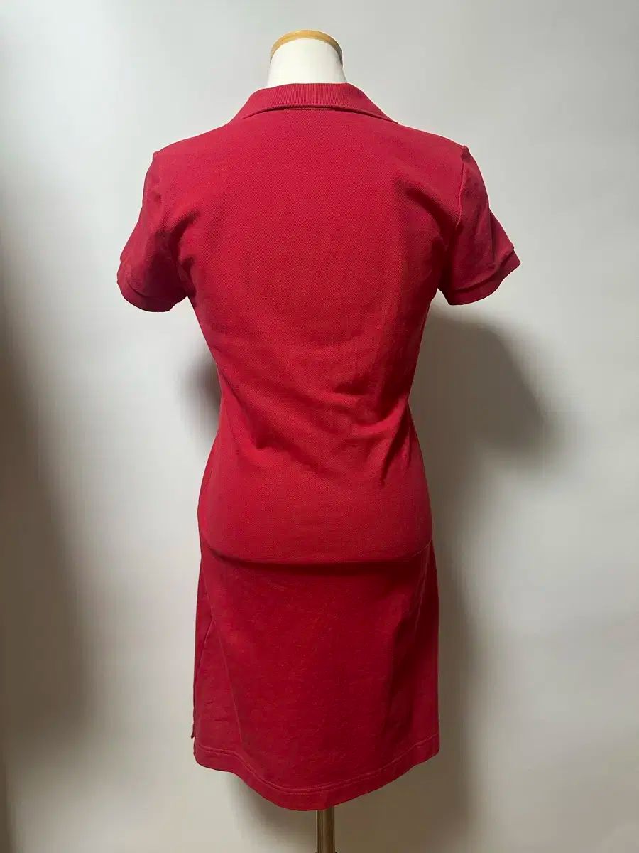 ラコステ レディース スリムフィット ミニピケ ポロ ワンピース 36