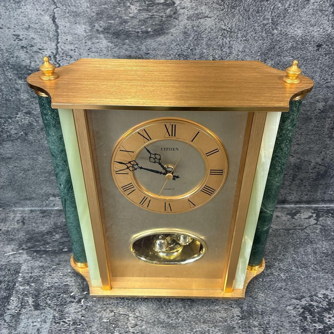 希少 一点もの コレクション CITIZEN 置き時計 大理石 高級