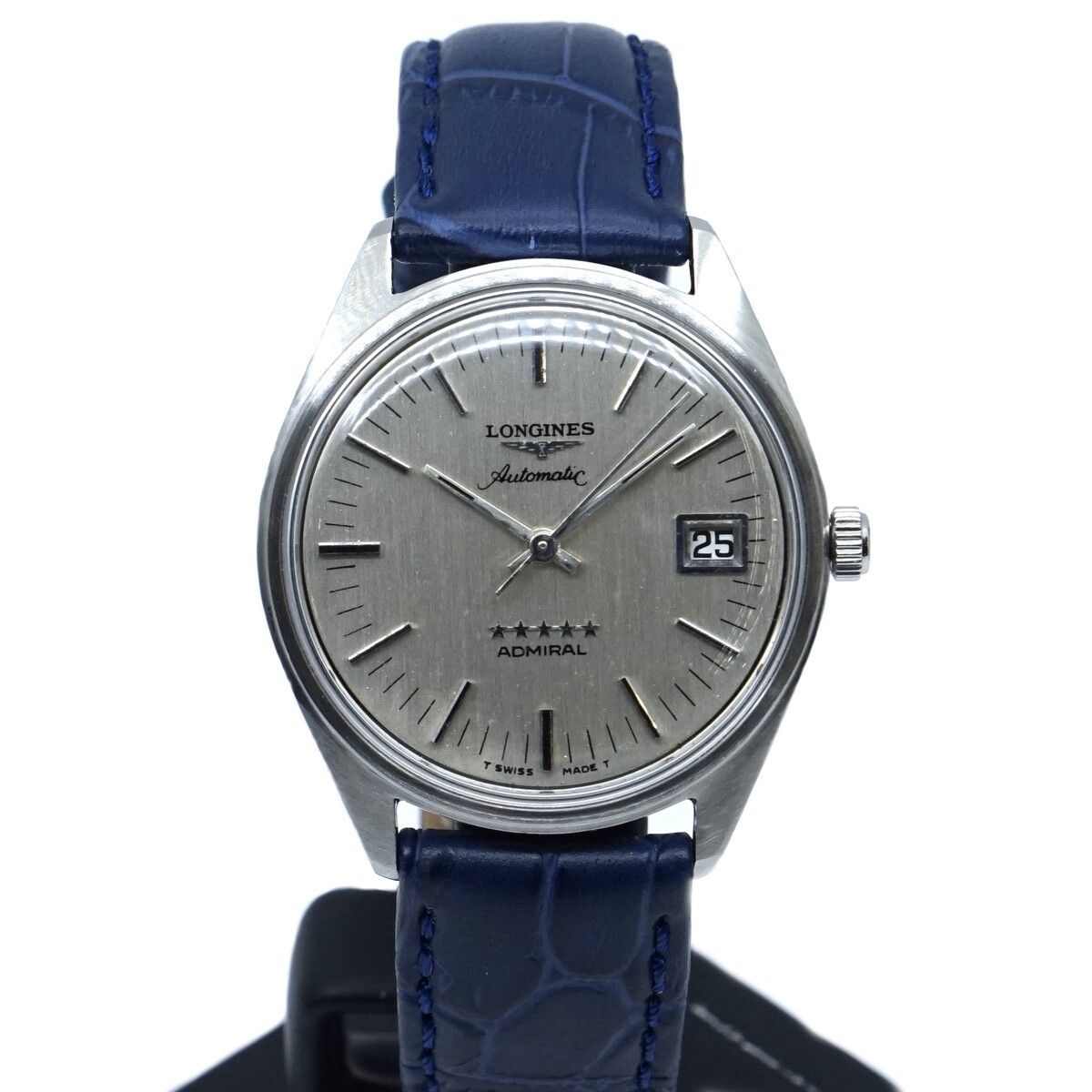 ロンジン アドミラル 1960年代 Ref 8294 1 外装仕上 OH 自動巻き Cal 505 腕時計 ギフト ADMIRAL automatic ヴィンテージ時計 メンズ アンティーク 男性 シルバー 3年保証 W 0256