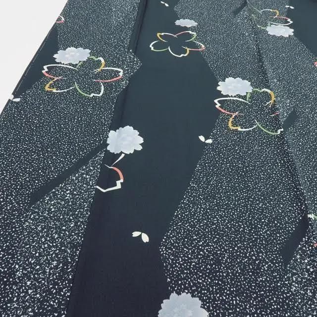 Y3938◇美品 正絹 仕付け糸付 手縫い仕立て 小紋 着物 百華❀ Y3874◇美品未着用 正絹 高級手縫い仕立て トールサイズ 小紋