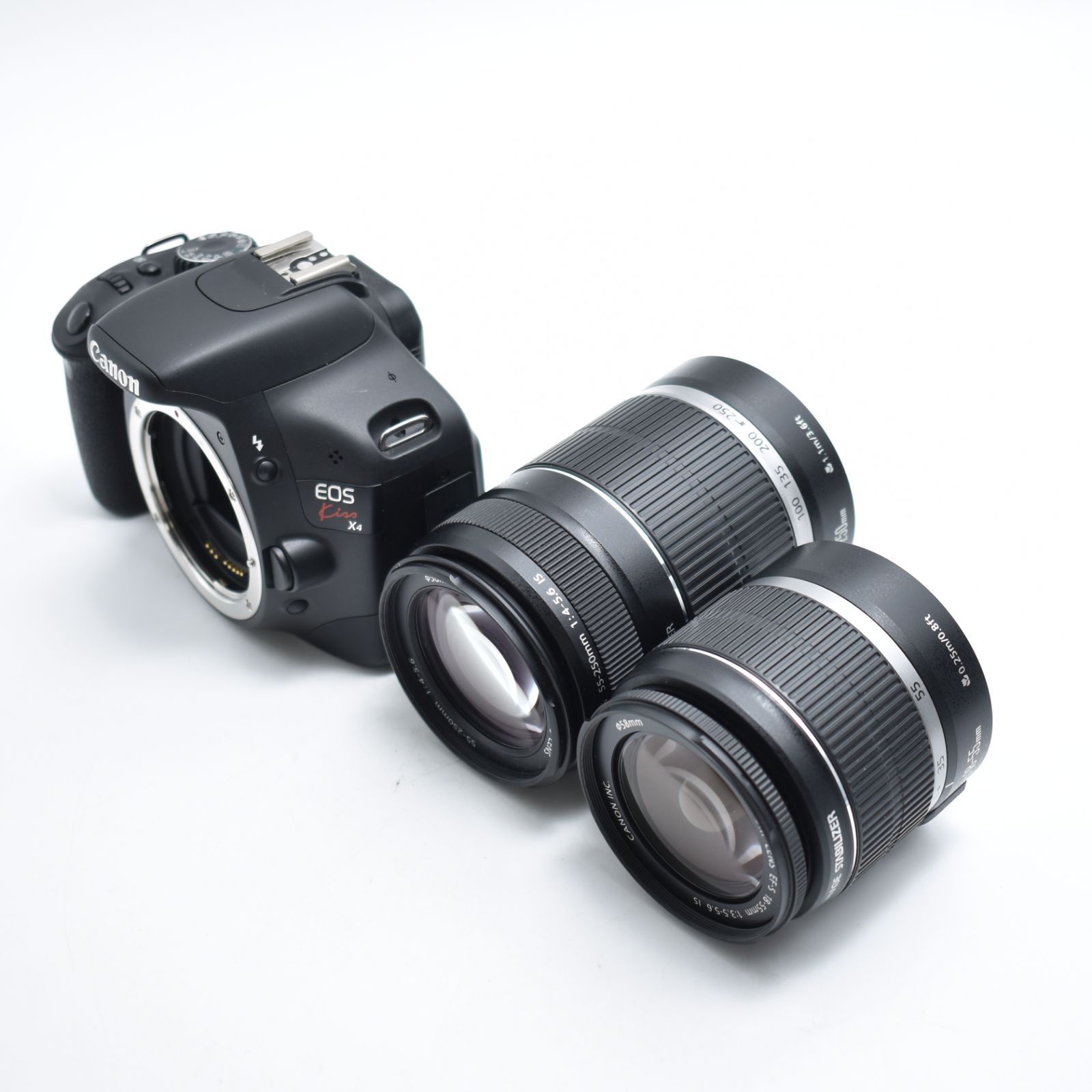 B 10055 Canon デジタル一眼レフカメラ EOS Kiss X4 ダブルズームキット KISSX4-WKIT