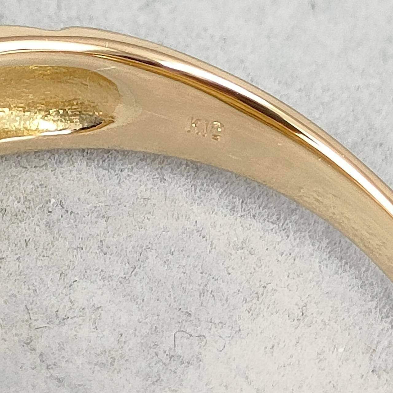 18金 K18 男女兼用 デザインリング 3.22g 13号 D397 - メルカリ