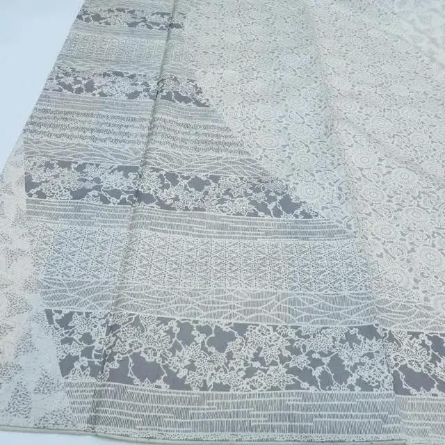  百華 Y 3872 正絹 川村久太郎落款 手縫い仕立て 紬訪問着 着物 紬 着物