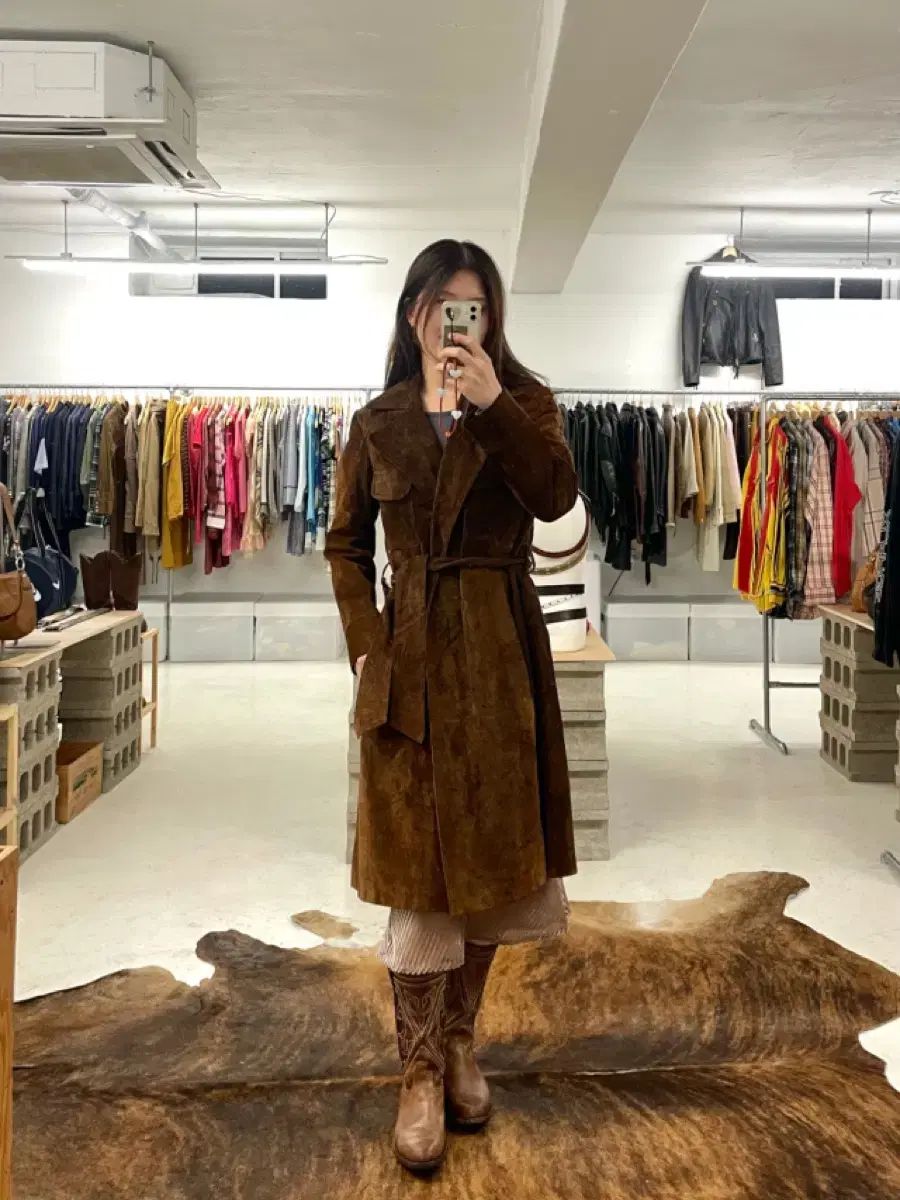 60-70年代 Godchauxs スエードローブコート