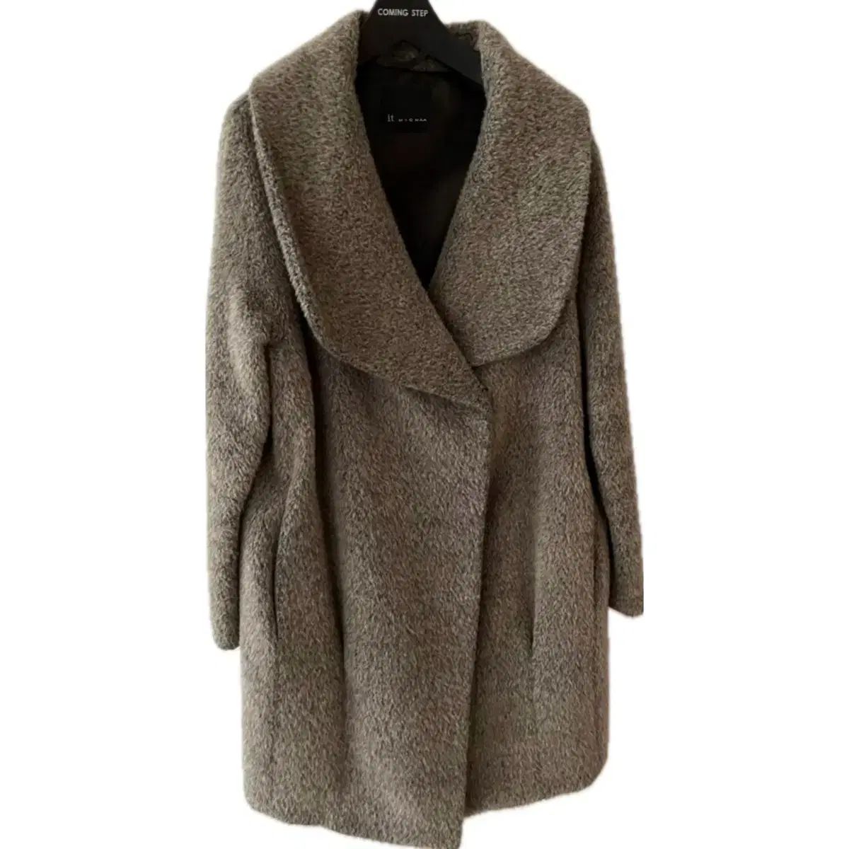 イッミシャ アルパカ ウール コート デパート ブランド ショール ハーフコート 基本アイテム ベーシック アウター