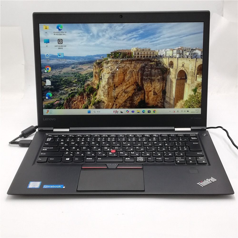 Wi-Fi有 Lenovo ノートパソコン X1 Carbon Core i5 8GB 高速SSD 無線LAN Bluetooth カメラ Windows11 Office済 即使用