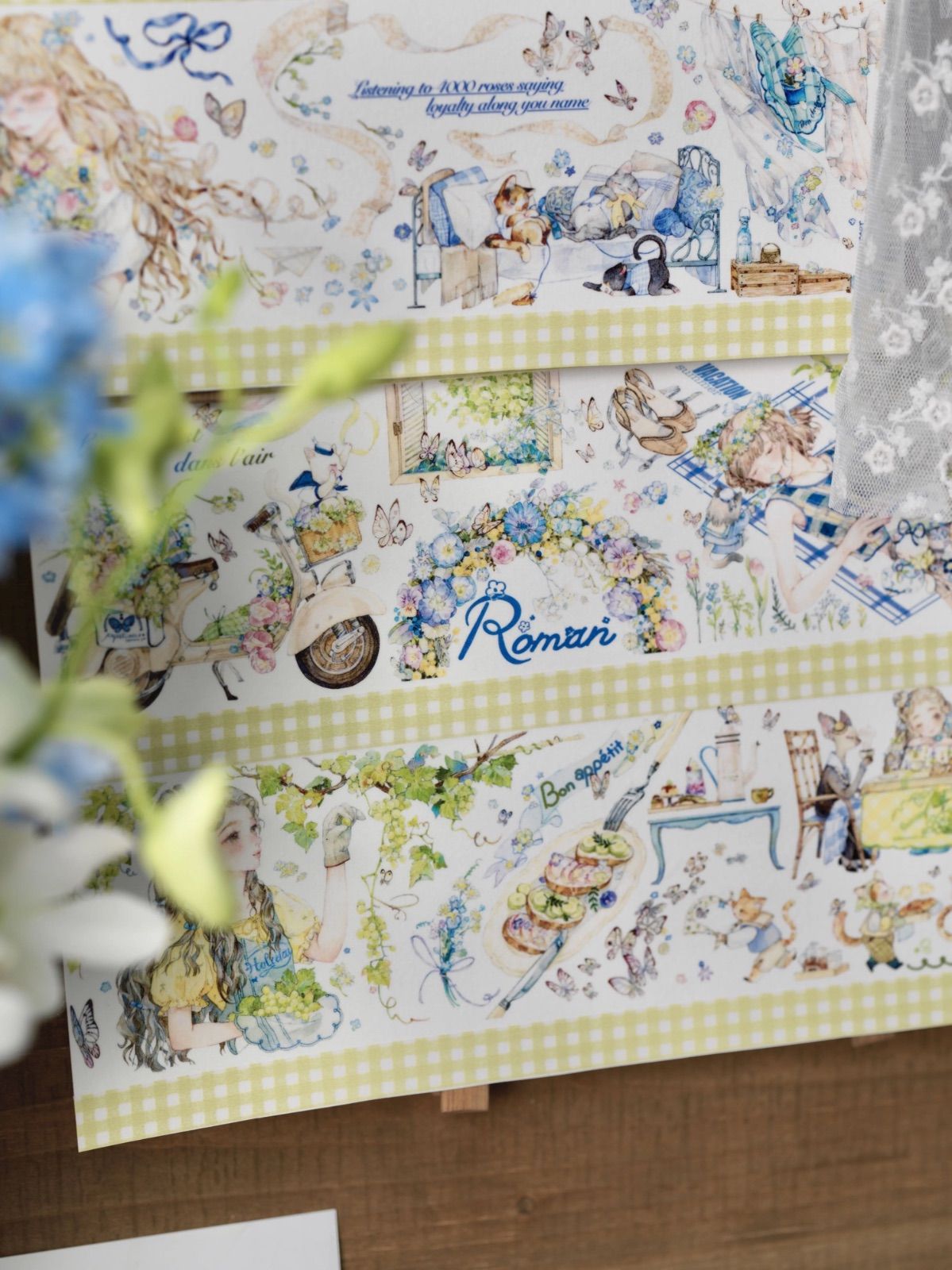 2510140 蝶栖 旅店 本初 海外マスキングテープ巻き売り 人物マスキング