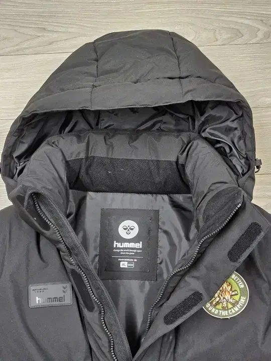Hummel ダウンジャケット ロング丈 XL 100 黒