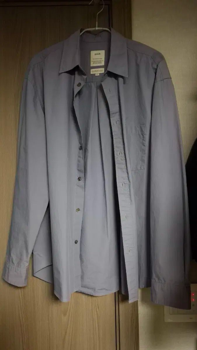 1ゴー낙 24 fw ウォッシュド Glitch Mode シャツ chroma blue