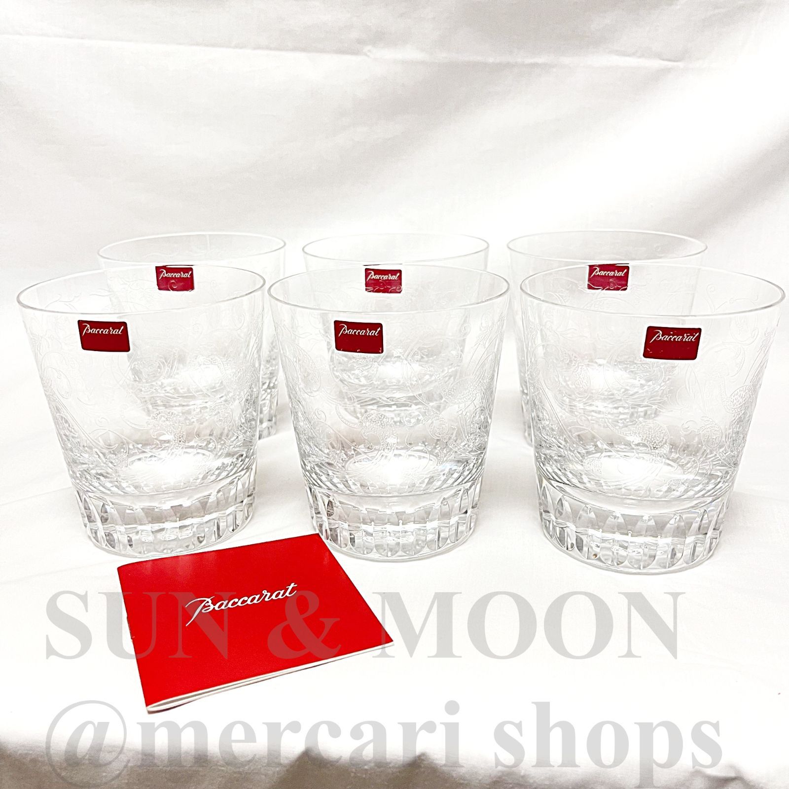 Baccarat バカラ パルメ ロックグラス 6個 TD2511