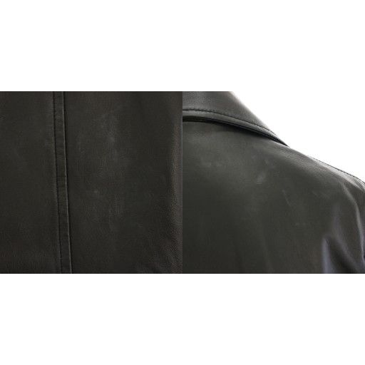 BLENHEIM ブレンヘイム☆ノーカラーラムレザージャケット M ブラック BLENHEIM ブレンヘイム☆ノーカラーラムレザージャケット M ブラック