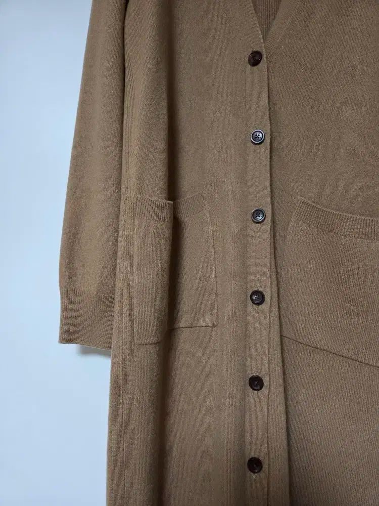  アッテヴァネッサ ブリューノ カシミア100 ロング カーディガン F 長袖 カーディガン ボレロ アンサンブル