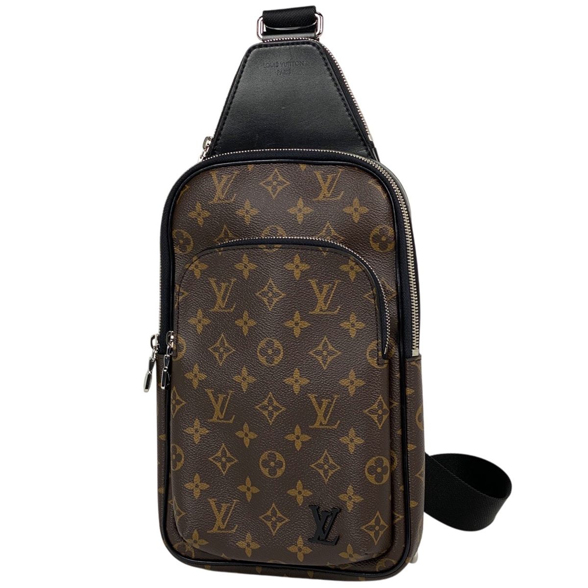 ルイ ヴィトン Louis Vuitton アヴェニュー スリングバッグ ショルダーバッグ ボディバッグ モノグラムマカサー ブラウン ノワール ブラック M46327 メンズ