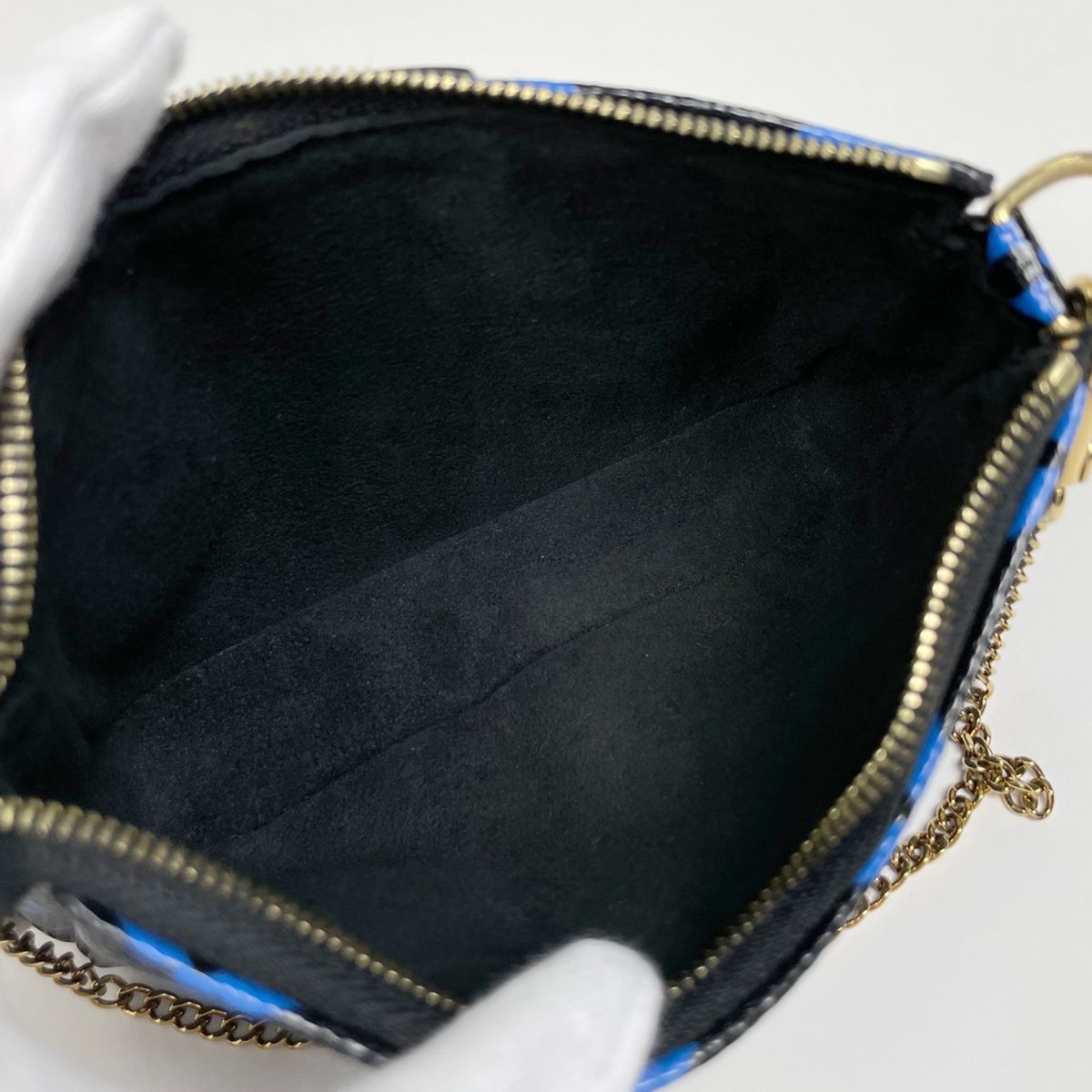  ルイ ヴィトン Louis Vuitton ミニ ポシェット アクセソワール メイク コスメ モノグラム ポーチ ノワール ブルー M 67237 レディース ポーチ バッグ