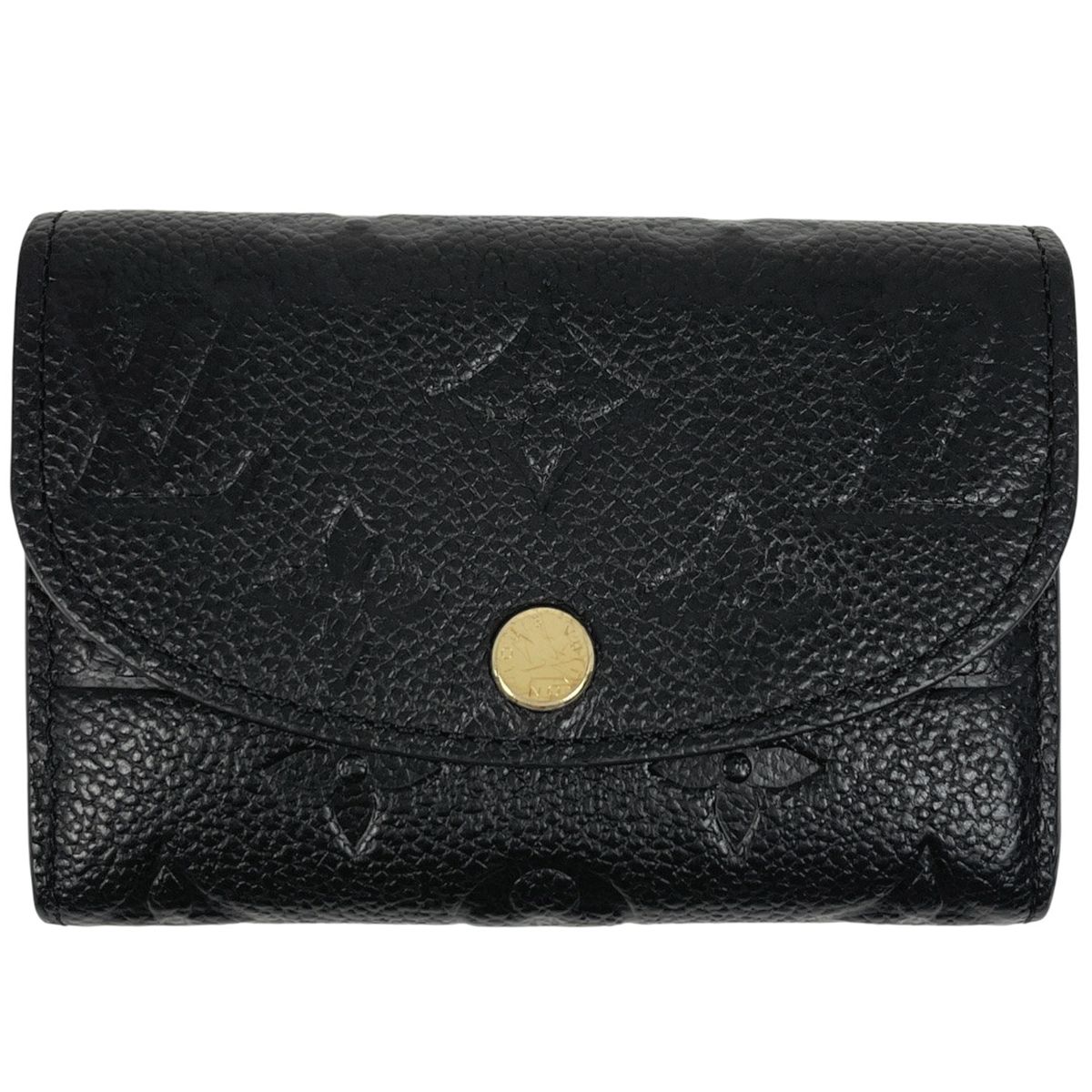ルイ ヴィトン Louis Vuitton ポルトモネ ロザリ カードケース コインケース モノグラムアンプラント ノワール ブラック M81455 レディース