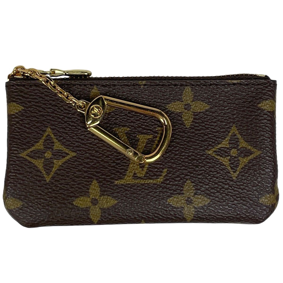 ルイ ヴィトン Louis Vuitton ポシェット クレ 鍵入れ キーリング コインパース コインケース モノグラム ブラウン M62650 レディース