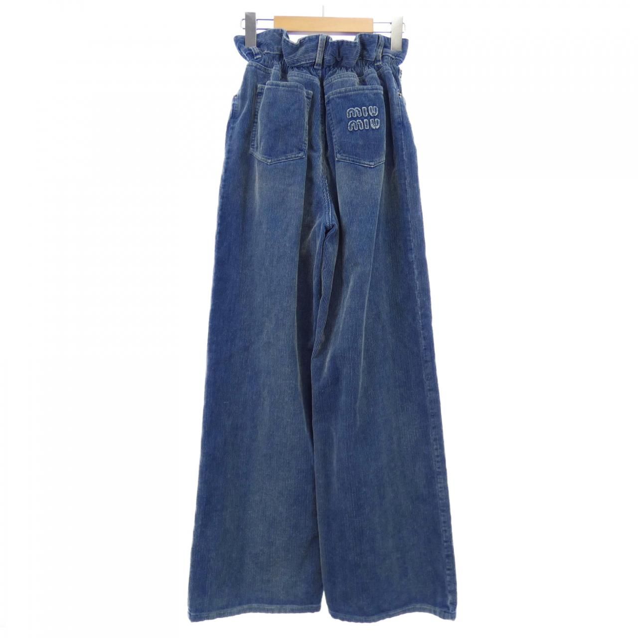 ミュウミュウ MIU MIU MIU MIU ロゴ MP1725 SOOO 16DE パンツ