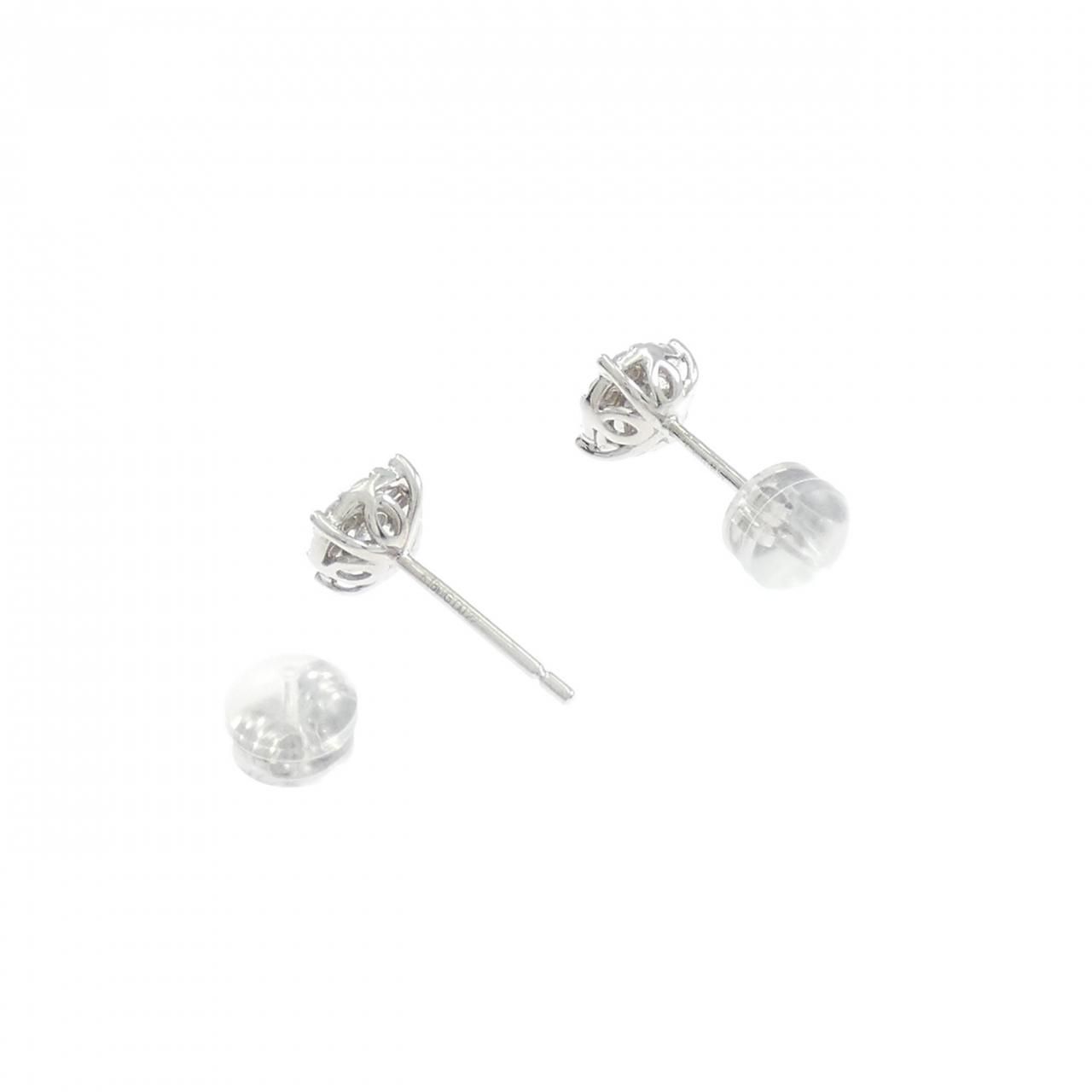  K 18 WG ダイヤモンド ピアス 0.44 CT イヤリング アクセサリー