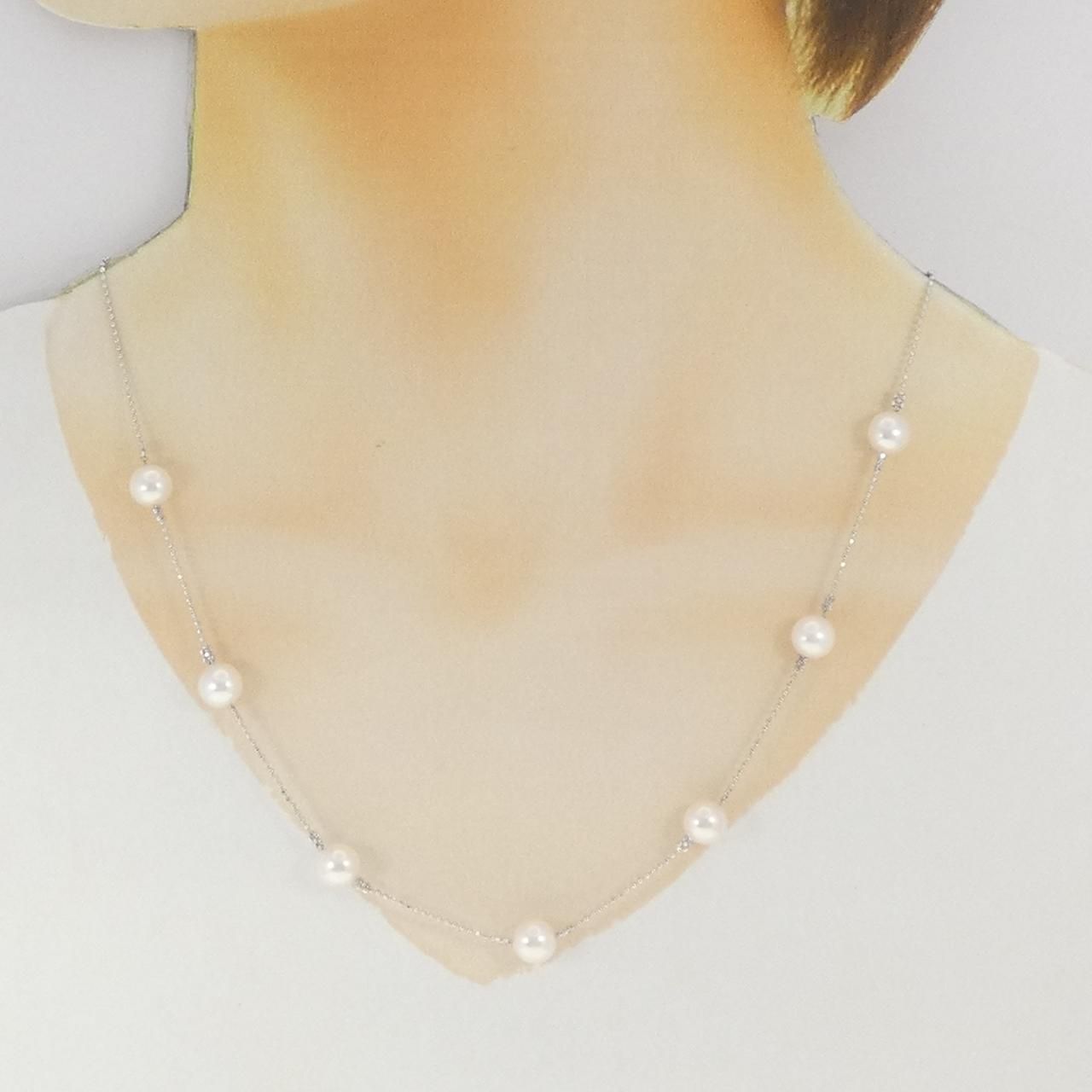  K 18 WG アコヤパール ネックレス ネックレス アクセサリー