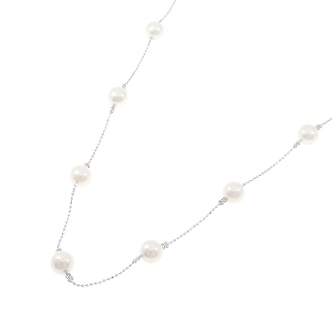 K 18 WG アコヤパール ネックレス