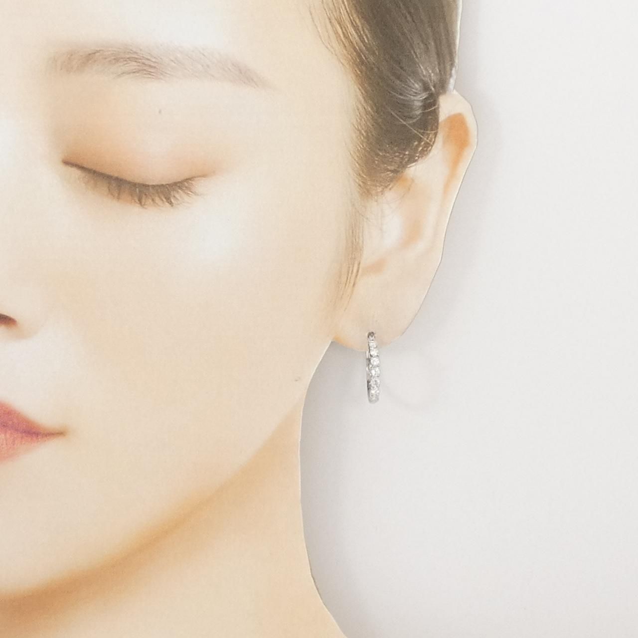  PT 900 ダイヤモンド ピアス 0.58 CT イヤリング アクセサリー