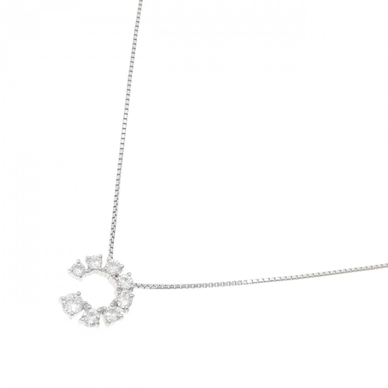 K 18 WG ダイヤモンド ネックレス