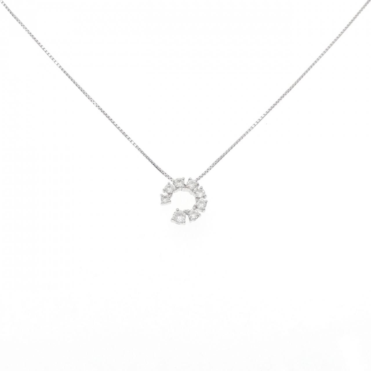 K18WG ダイヤモンド ネックレス