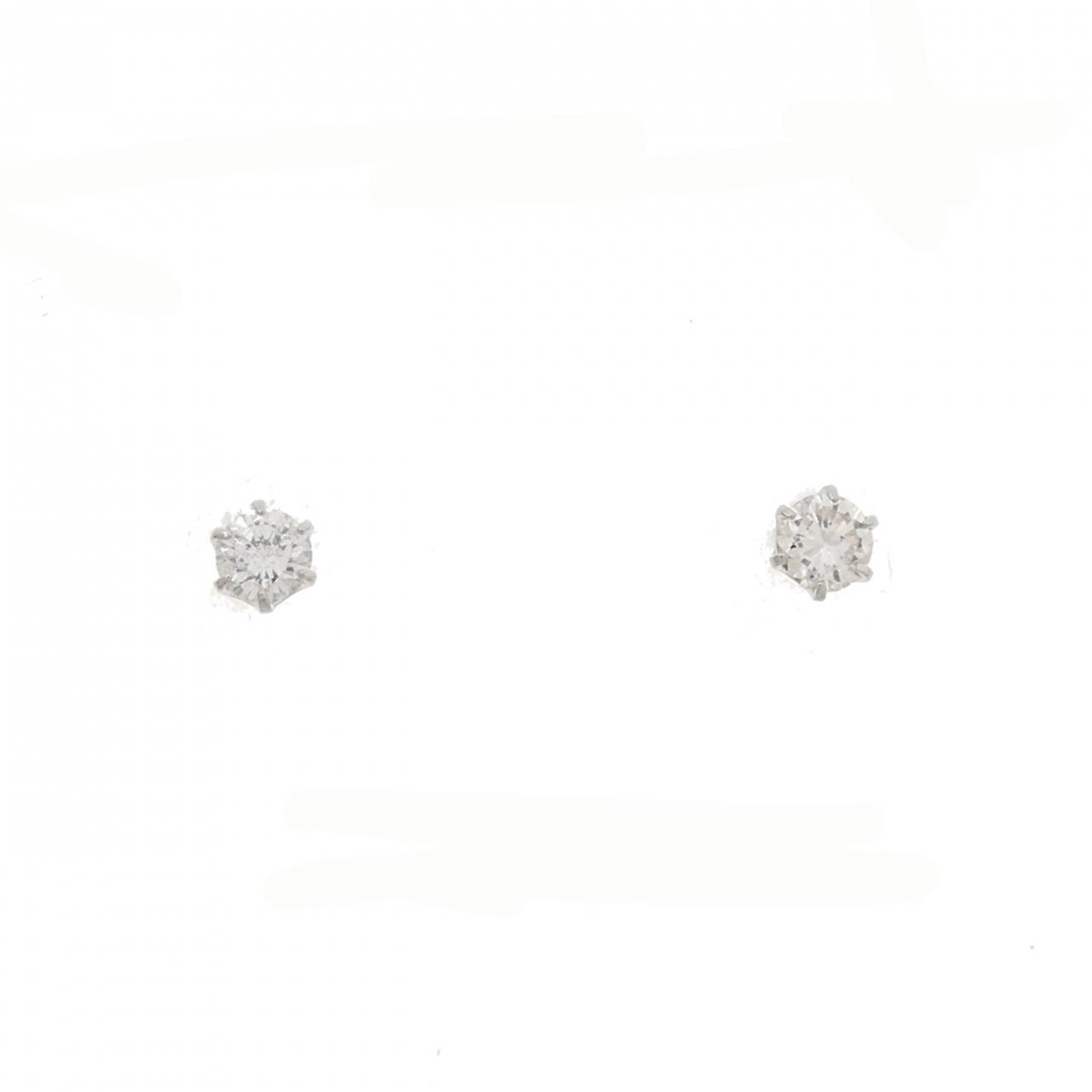 PT 900 ソリティアダイヤモンド ピアス 0 10 CT