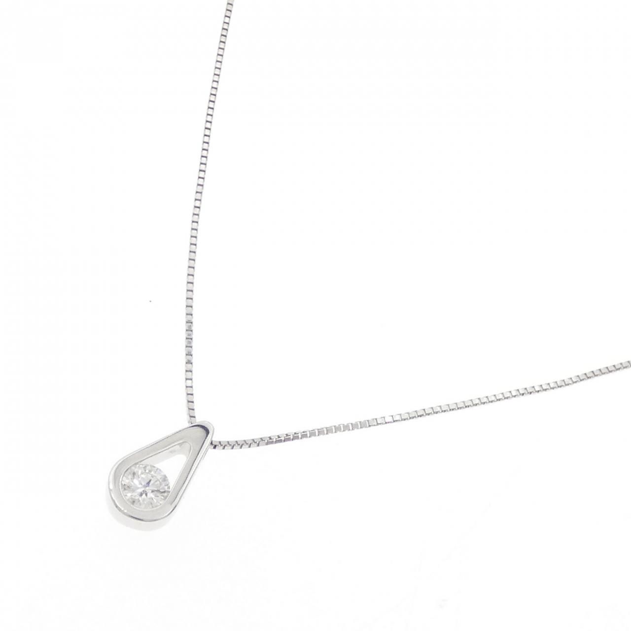 K 18 WG ダイヤモンド ネックレス 0.208 CT