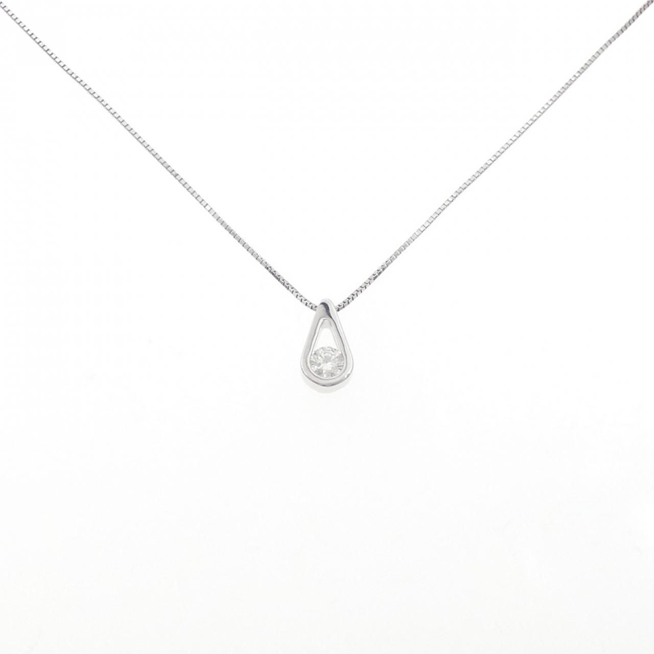 K18WG ダイヤモンド ネックレス 0.208CT