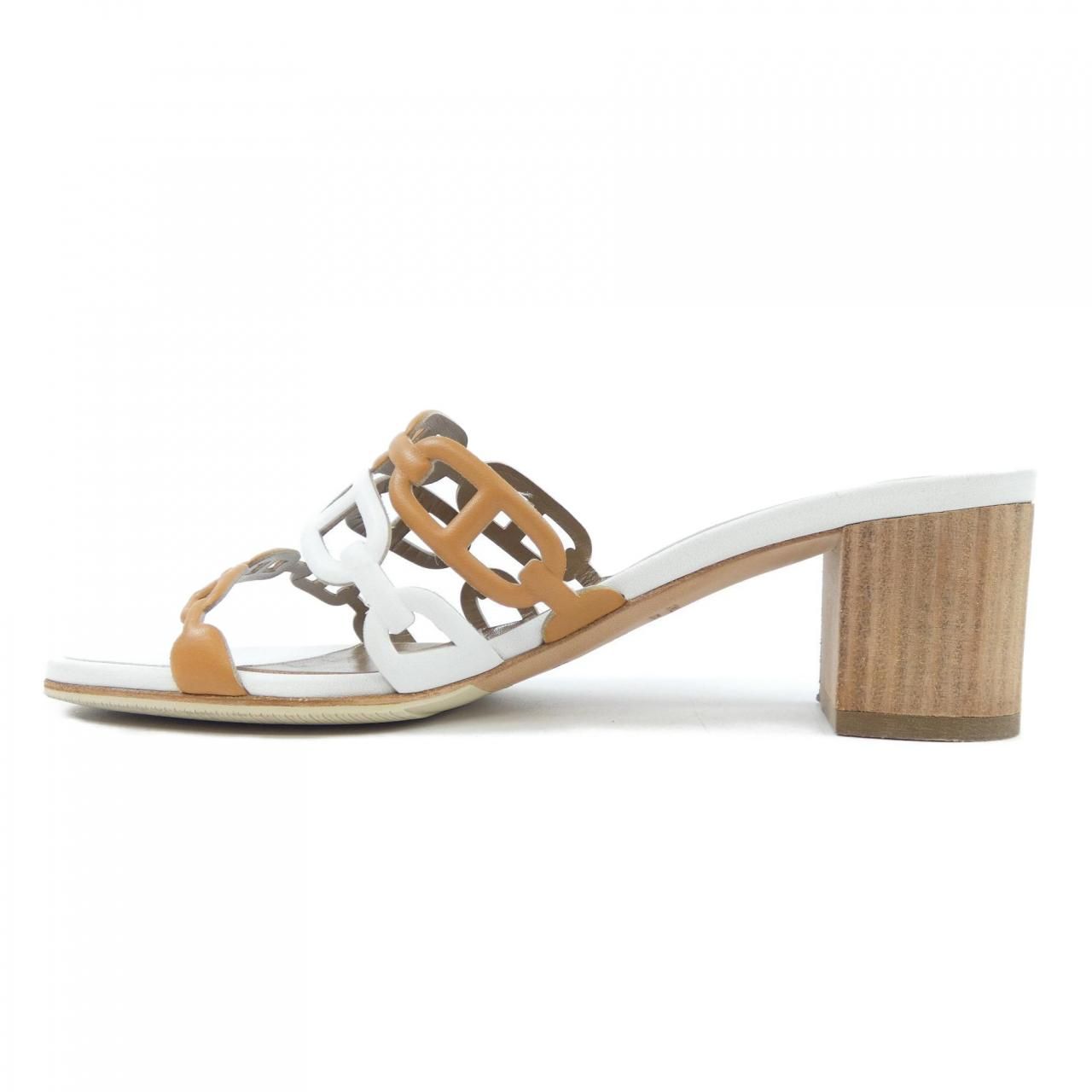 エルメス HERMES タンデム TANDEM シェーヌダンクル 191108 Z サンダル