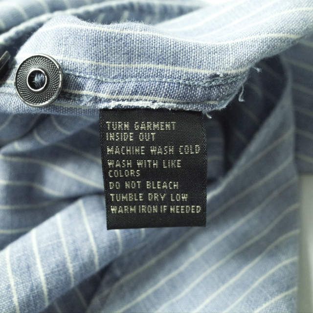 バンド ストライプシャツワンピース