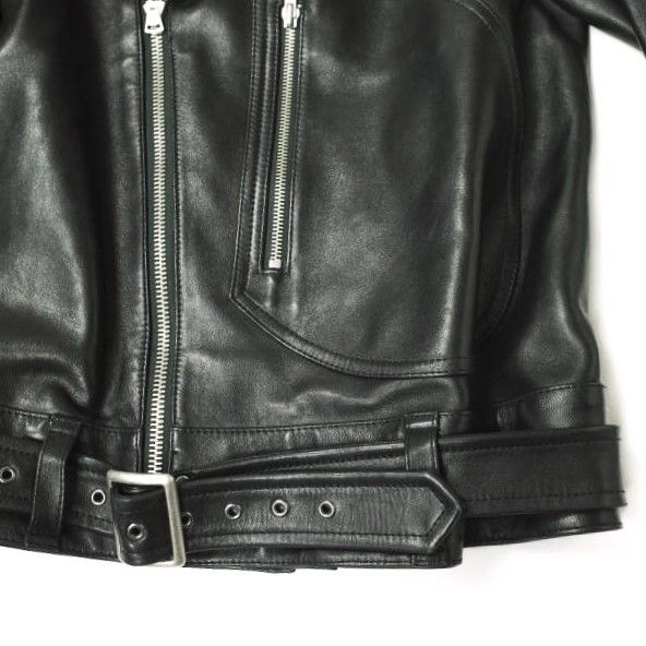 Drawer ドゥロワー 日本製 ラムレザー ダブルライダースジャケット