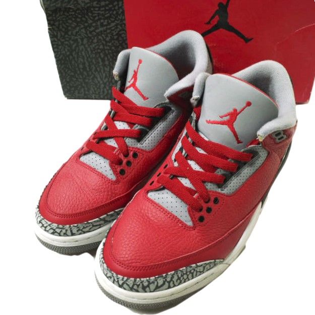 NIKE ナイキ AIR JORDAN 3 RETRO SE エアジョーダン 3 レトロ エディション CK5692-600 US8 26cm FIRE RED FIRE RED-CEMENT GREY ハイカット スニーカー シューズ