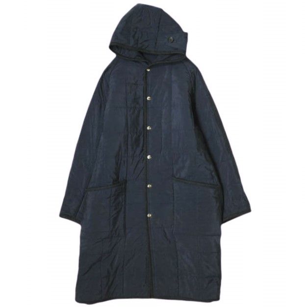 MAATEE＆SONS マーティーアンドサンズ 23AW SILK QUILT HOODED COAT シルクキルトフーデッドコート MT3303-0704B 2 NAVY キルティング アウター g20712