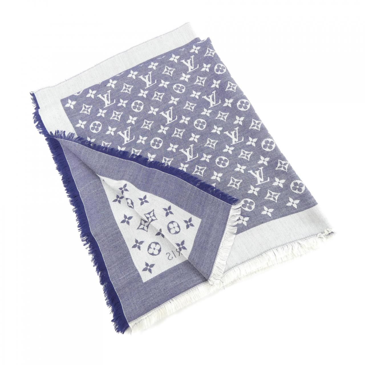 ルイヴィトン LOUIS VUITTON ショール モノグラム デニム M71376 ショール