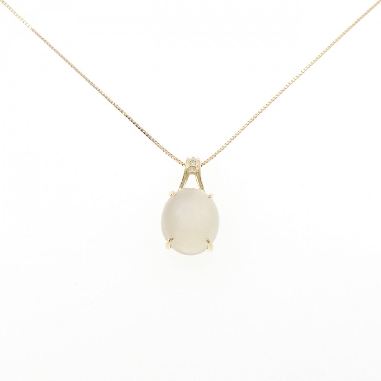 K18YG ムーンストーン ネックレス 6.00CT