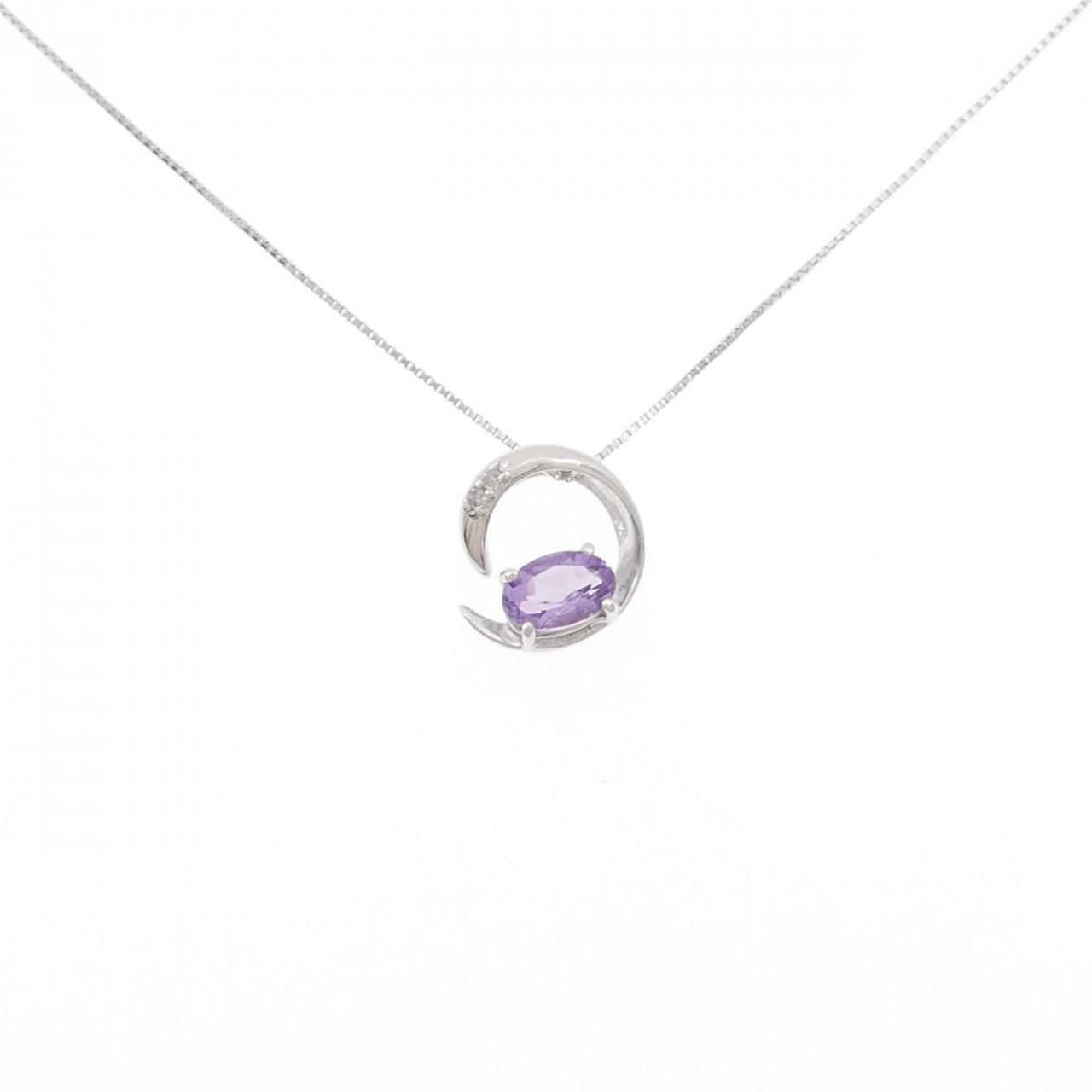K 14 WG アメジスト ネックレス