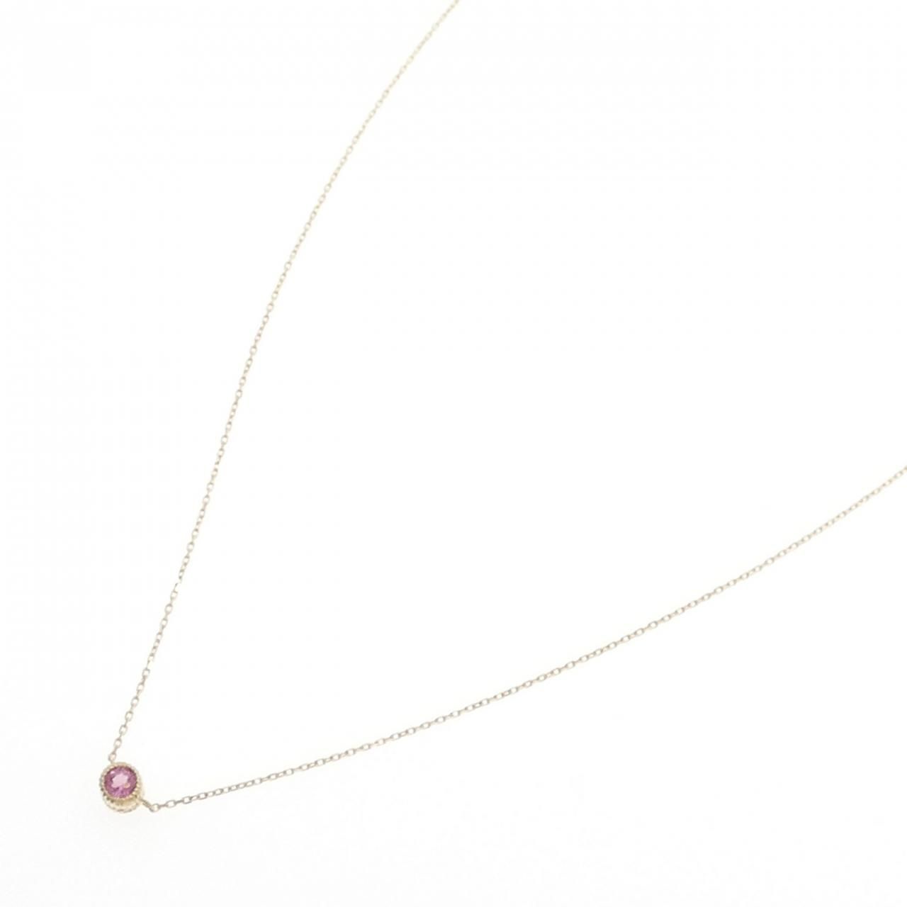 K 10 YG トルマリン ネックレス