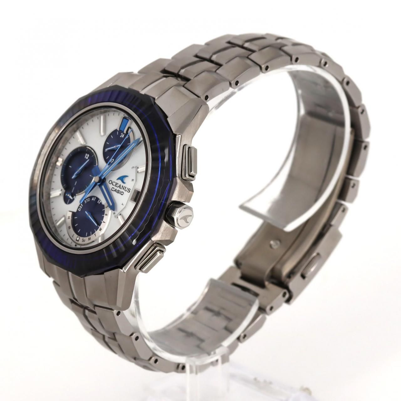 カシオ オシアナスマンタ 電波時計 TI LIMITED OCW S 6000 PB 7 AJR ソーラークォーツ