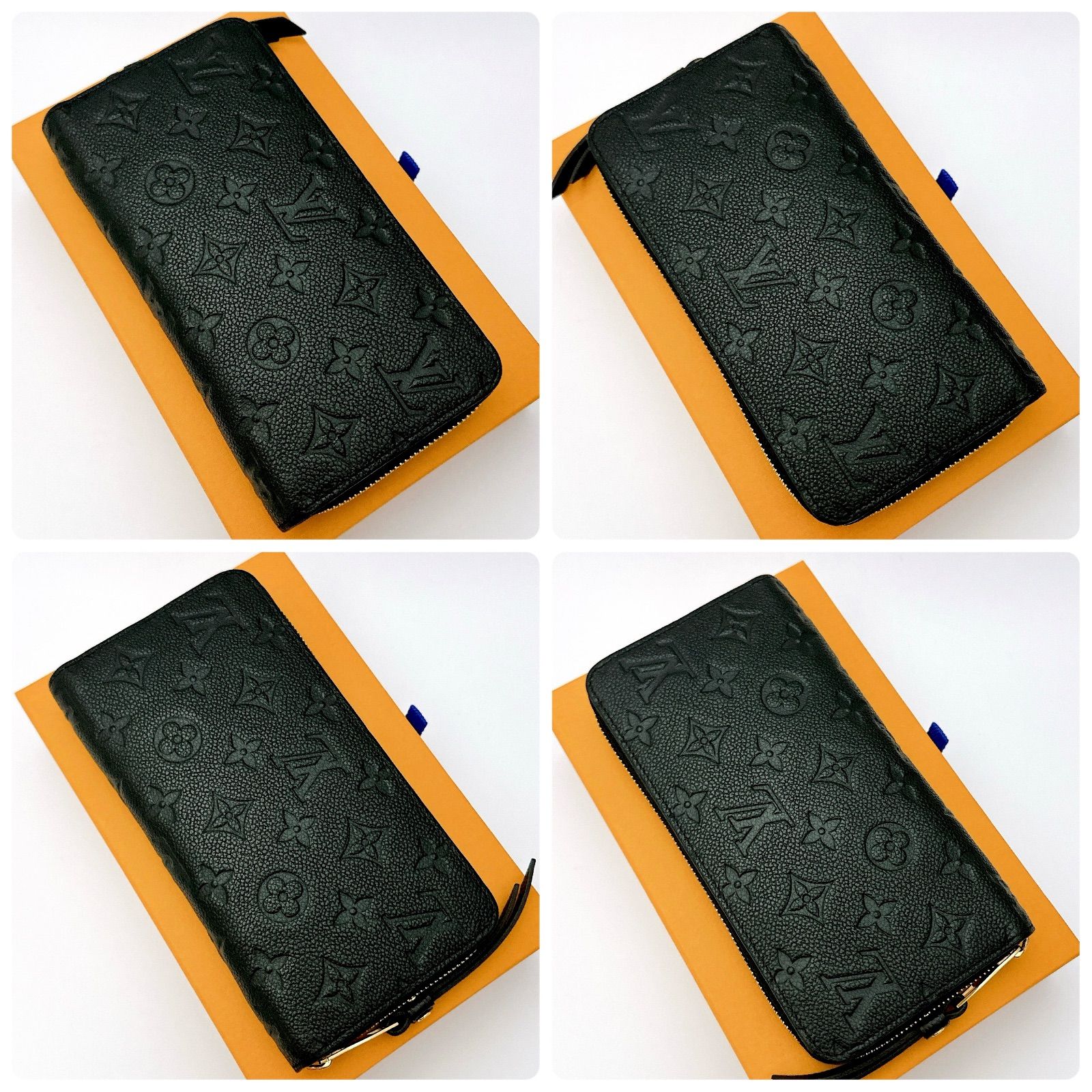 ルイヴィトン LOUIS VUITTON アンプラント ジッピーウォレット 長財布 ノワール 黒 き モノグラム