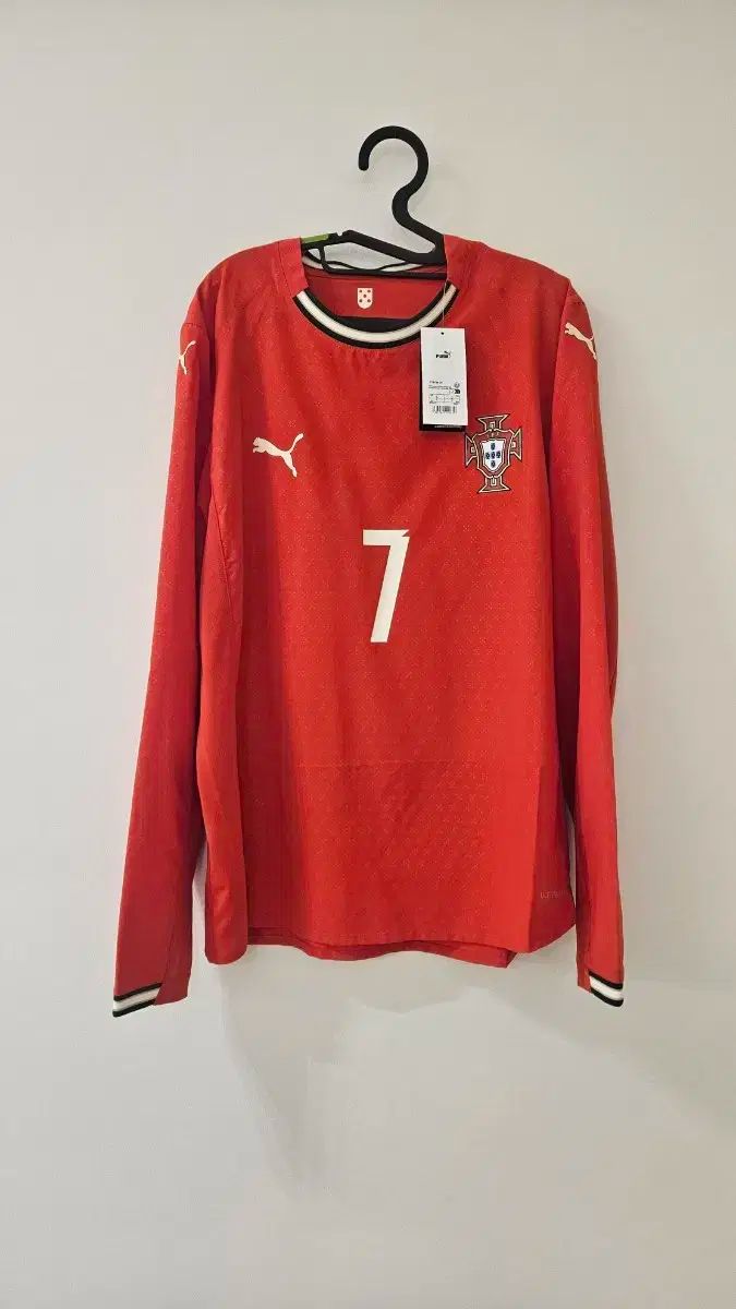 25-26 ポルトガル ホーム 支給品 長袖 ロナウド