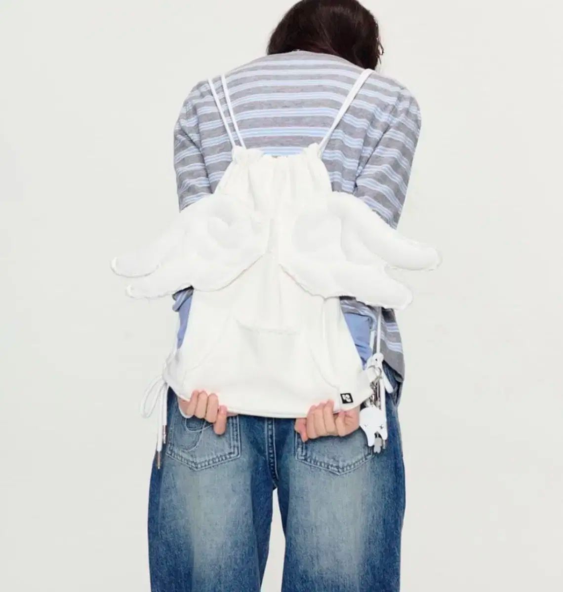 テストメカニズム ジクー ヤワット エンジェル ウィング コットン バッグ ジムサック