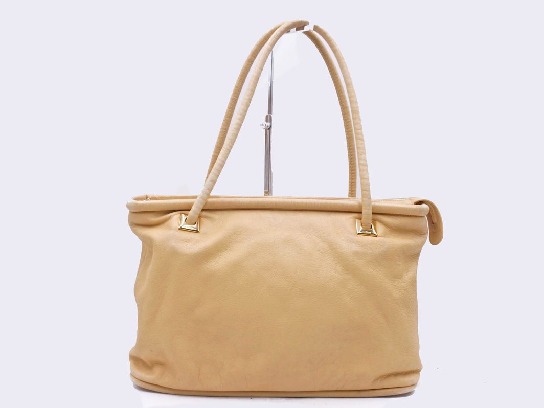 CELINE セリーヌ ボストン トートバッグ ヴィンテージ マカダム柄 3点セット まとめ ベージュｘ黄 レディース