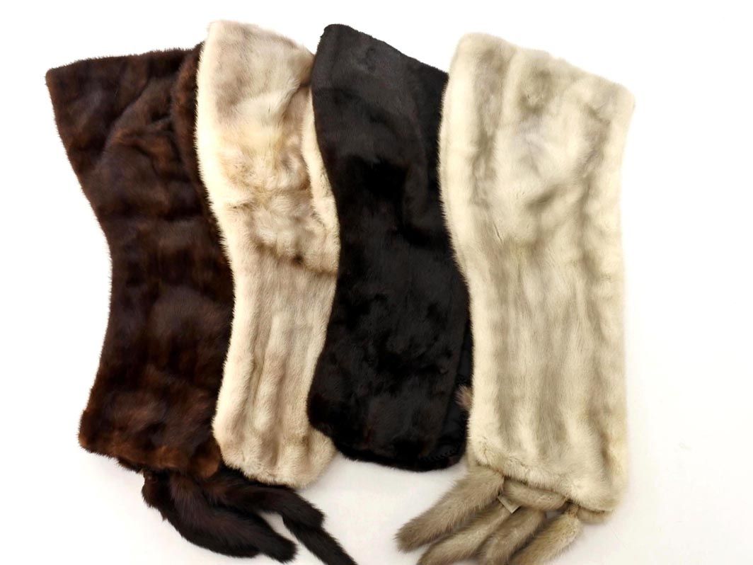 BLACKGLAMA ブラックグラマ GraceFur SAIKATSU OSFUR リアルファー 4点セット まとめ グレーxブラウン レディース