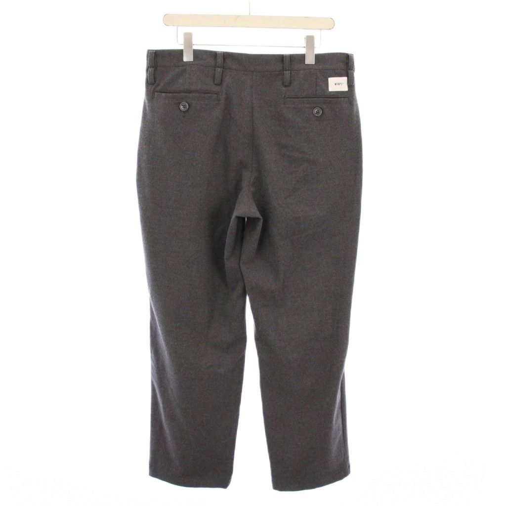 WTAPS Tuck Trousers Rapo.Twill サイズ03 グレー 222TQDT-PTM06
