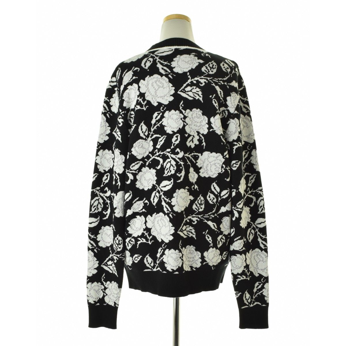 【EARNESTW.BAKER】23SS 23080685000310 ROSE JACQUARD CARDIGANロング長袖カーディガン EARNESTW.BAKER】23SS 23080685000310 ROSE JACQUARD CARDIGANロング