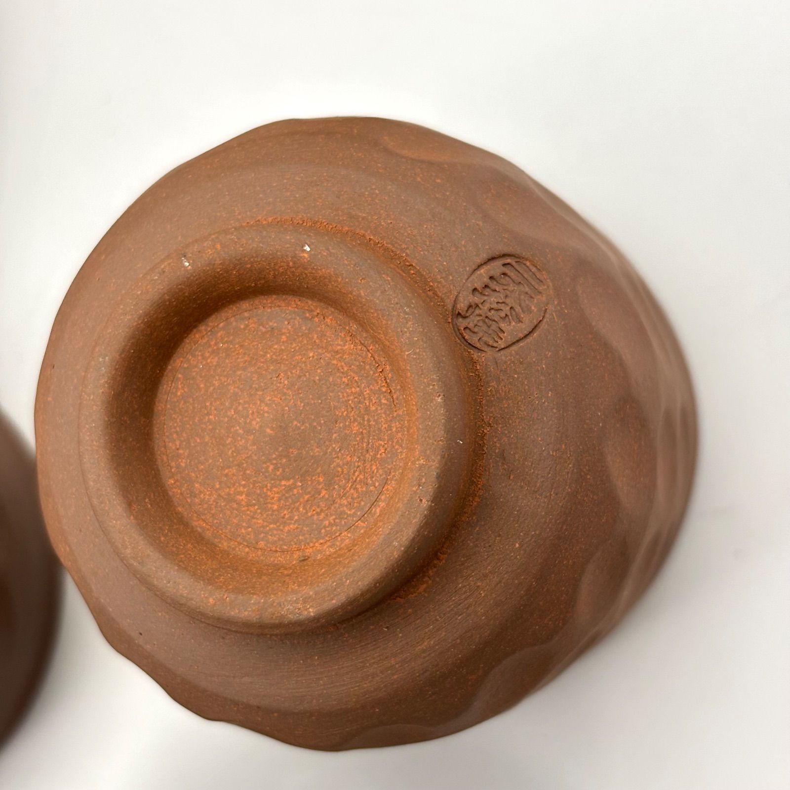 井上窯】二本松 萬古焼 茶器揃 (ばんこやき/万古焼) 朱泥 手捻り