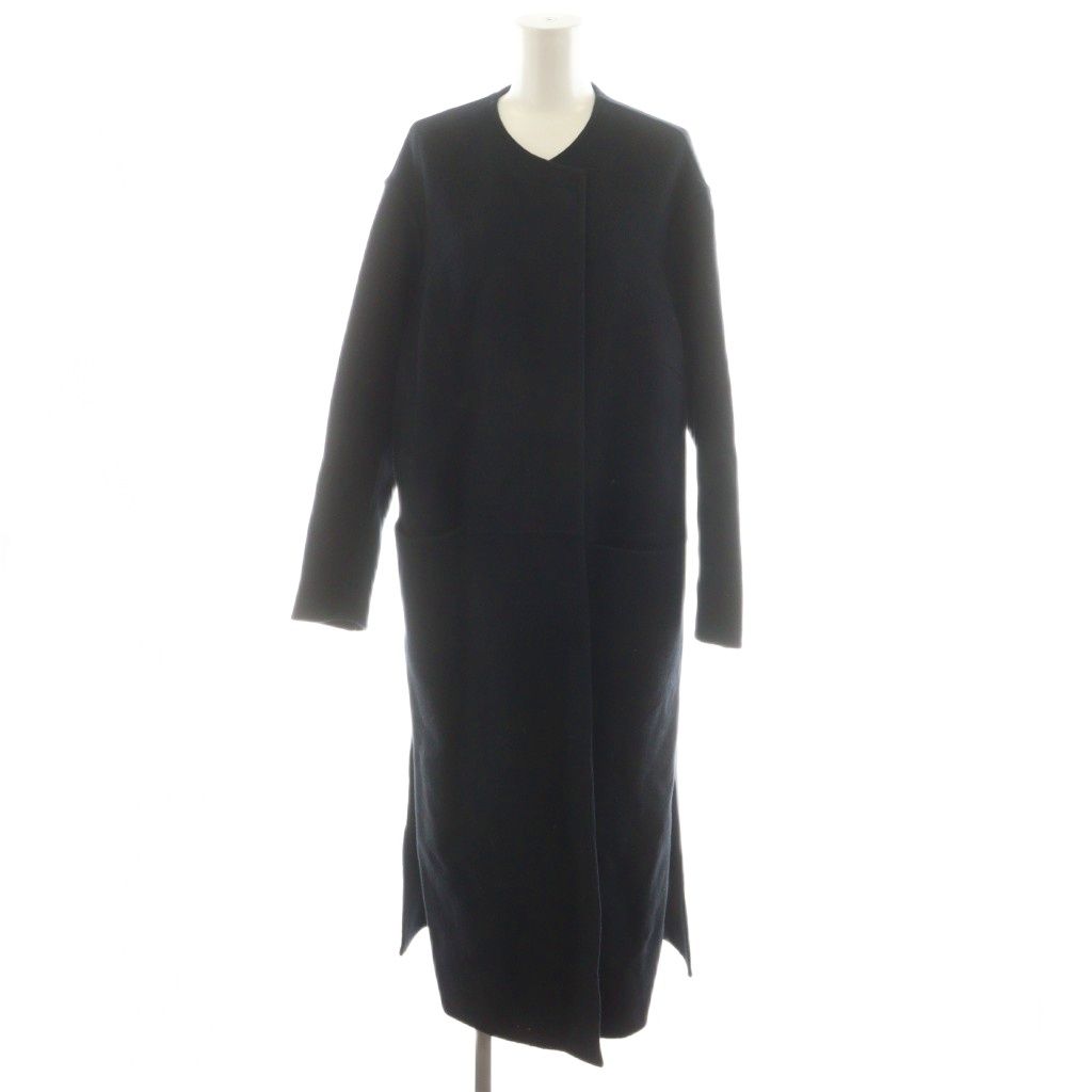 MUSE ミューズ ドゥーズィエムクラス リバー ノーカラー コート ウール 中古・古着通販】MUSE de Deuxieme Classe (ミューズ ドゥーズィエム